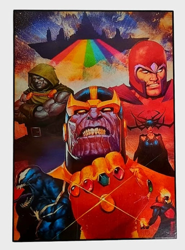 Quadro Decorativo Thanos - Capa De Hq 30x20 Cm Marvel