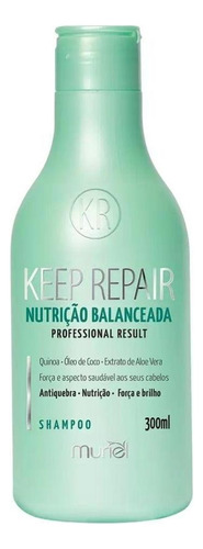 Shampoo Nutrição Antiquebra Força Brilho Keep Repair 300ml
