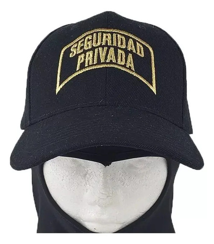 Gorra De Calidad Bordada De Seguridad Privada Ajustable
