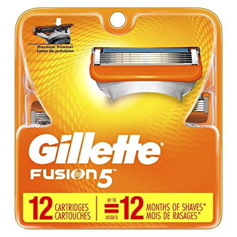 Gillette Fusion5 Hombres Hoja De Afeitar Recargas, 12 Conde,