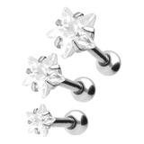 Aros Helix Tragus X3 Piercing Acero Quirúrgico Aritos Mujer 