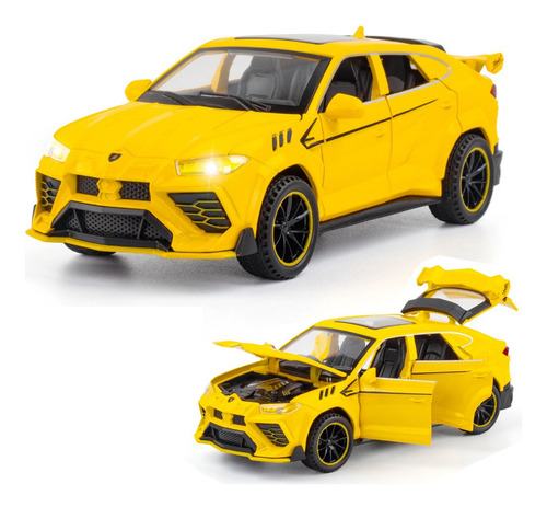 Lamborghini Urus Miniatura Metal Coche Con Luz Y Sonido 1/32