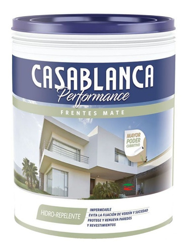 Látex Casablanca Performance Frentes Mate 20 Lt Serrentino