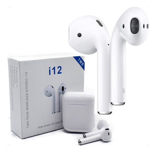 Fone Sem Fio Bluetooth Compatível Apple iPhone iPad Branco