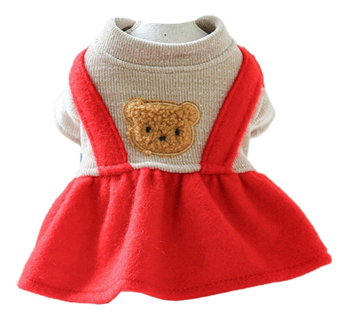 Vestido Para Perros, Ropa Para Gatos, Pequeño Vestido Rojo N