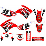 Kit Adesivo Moto Cross Trilha Yamaha Xtz 250 Lander Vermelho