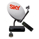 Antena Parabólica 60 Cm  Sky Conforto Com 1 Aparelho Em Hd