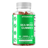 Musgo Marino Irlandes 3000mg Tiroides Vitamatic 60 Gomitas Sabor Sin Sabor