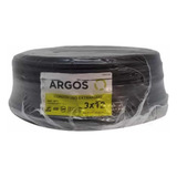 Cable Uso Rudo Cobre 3x12 Argos 100 Metros