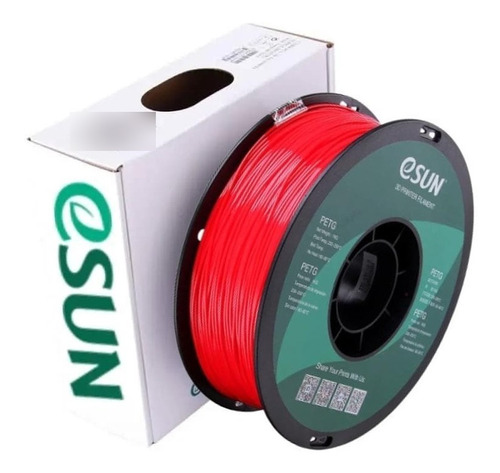 Filamentos Petg Esun 1kg 1.75mm Rojo Solido | Filamentos