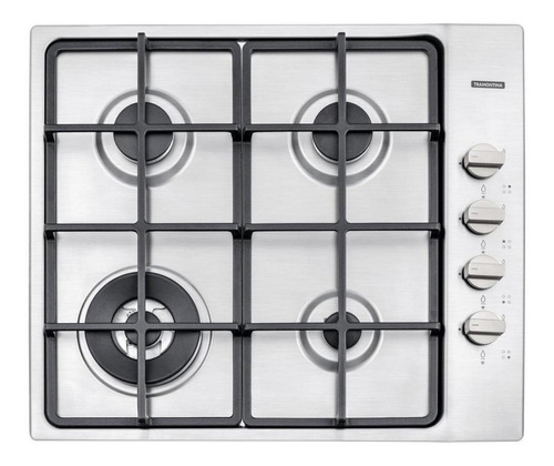 Fogão Cooktop Gás Tramontina Square 4b Safestop 60 127v/220v