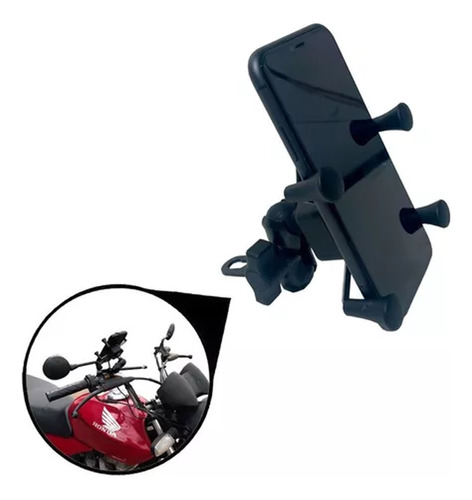 Suporte Celular Moto Honda Biz 125 Garra X 1° Linha Preto