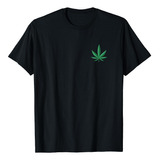 Playera Pequeña Con Hoja De Marihuana Cannabis 420 Weed