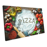 Lindo Quadro Em Canvas Pizza Decoração Pizzaria Cozinha Bar