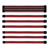 Kit Cables Extension Para Psu Cooler Master Rojo Y Negro