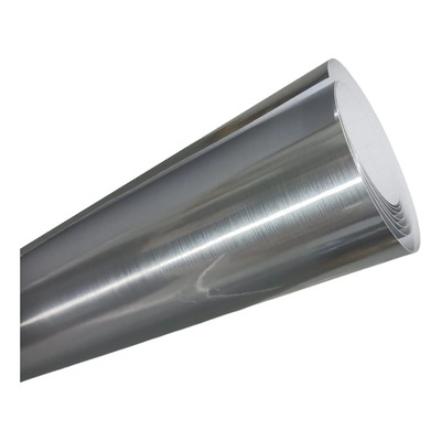 1m Vinil Plata Espejo Cepillado Adhesivo Metálico X 30 Cm | Meses sin interés