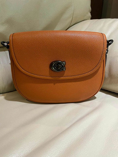 Bolsa Coach Crossbody Original Color Naranja