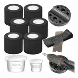 Ato 6pcs Cinta Cubre Grip Adherencia Para Máquina De Tatuar