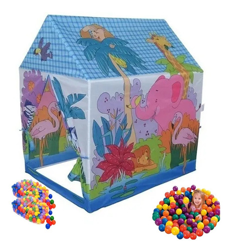 Carpa Casita Plegable Juego Para Niños Pelotero +100 Pelotas