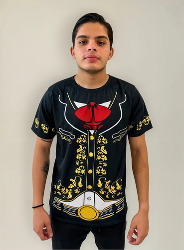 Playera Sublimada Traje De Charro Tallas Extra