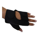 Guantes Bici Spinning Fitness 1/2 Dedo Neoprene Negro - Fas