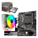 Kit Gamer Ryzen 5, Placa Mãe E Cooler Rgb