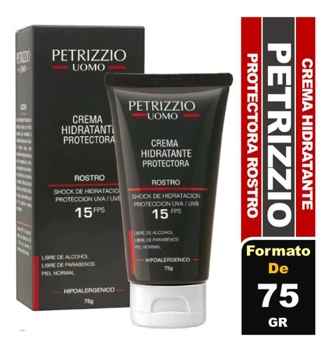 Petrizzio Crema Hidratante Protectora Uomo Fps15 