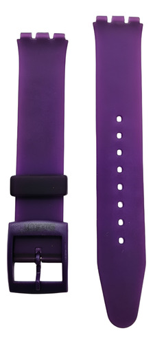 Correa Compatible Relojes Swatch Resina Morado 15.9mm 