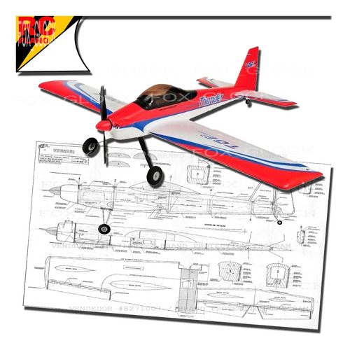 Plano Rc Avion Thunder (balsa)