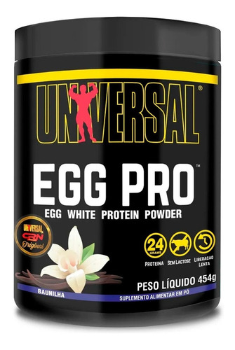 Proteína Albumina Zero Lactose Egg Pro 454g Proteína Do Ovo