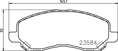 Pastillas Frenos Delanteras Dodge Chrysler Stratus 2001-2005 Foto 2