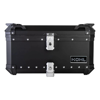 Baúl Trasero Aluminio Hermético Kohl Q3 60L Negro Adventure 2 Cascos | Meses sin interés