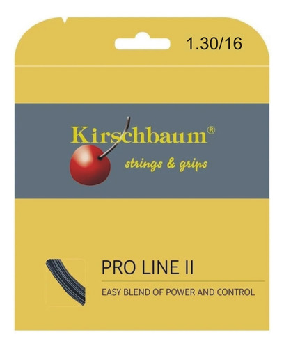 Set Individual Tenis Cuerda Kirschbaum Pro Line 2 Black 1.30