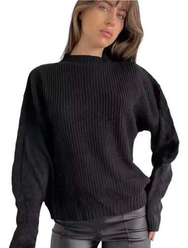 Sweaters Mujer Abrigado Puños Diseño Calidad Go.