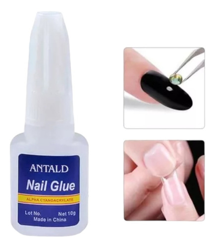 Pegamento De Uñas Manicure Para Uñas Postizas O Tips 10g