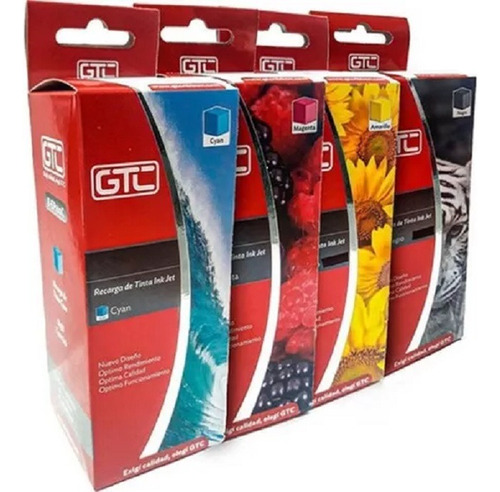 4 Tintas Gtc Para Brother T300 T500w Bt 6001 - 5001 X 400ml 