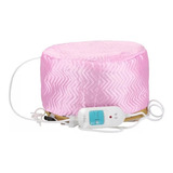 Gorra Térmica Para Cuidado Del Cabello Temperatura Ajustable Color Rosa
