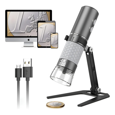 Microscopio Digital Inalámbrico Bysameyee 4k Hd Wifi Para Ip