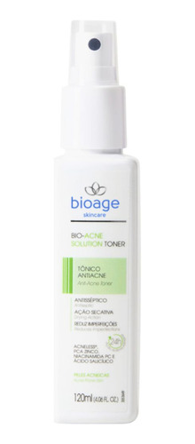 Bioage Tônico Facial Anti Acne Bio Acne Solution 120ml