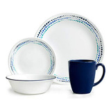 Set Vajilla Corelle Livingware Ocean Blues