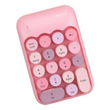 Teclado Numérico De Entrada De Datos Color Rosa Mezclado