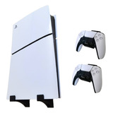 Base Soporte Pared Ps5 Slim Digital + 2 Controles Reforzado