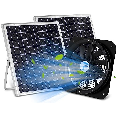Ventilador Con Energía Solar, Panel Solar Impermeable De 40 
