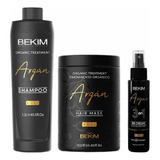 Kit Bekim Argan Shampoo 1,2l + Mascara 1k Y Serum Bb Cream