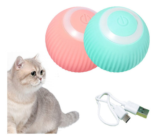 2 Peças De Bola Pet Interativa Cat Smart Bola Cachorro