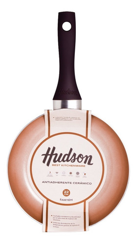 Sarten Ceramica Hudson Antiadherente 22cm Aluminio Cocina