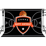 Telón De Fondo De Fiesta De Cumpleaños De Baloncesto Para Te