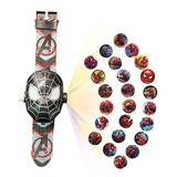 Venom Reloj Pulsera Proyector 24 Imágenes Spiderman Marvel