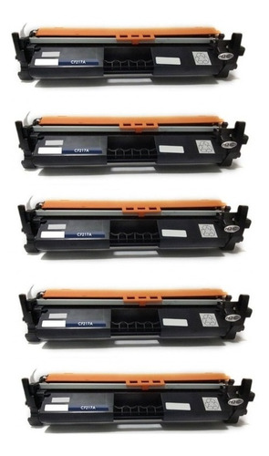 5 Toner Cf217a Cf217 17a Já Com Chip M130 M102 Compativel