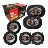 Kit 6 Auto Falante Bravox 5 + 6 + 6x9 Pol B3x50x + Kit Facil